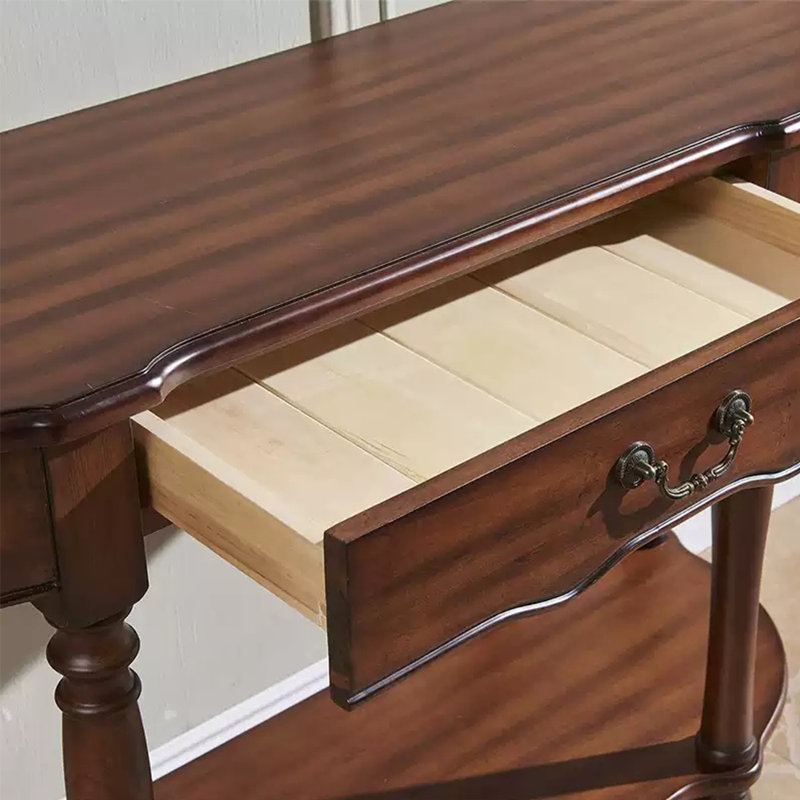 Console en bois massif rétro