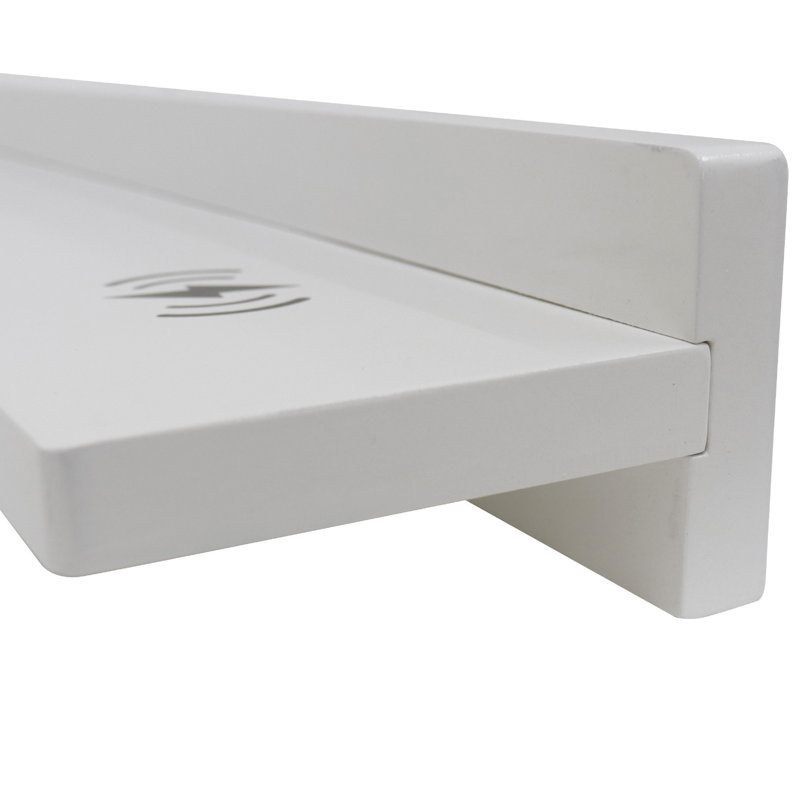 Floating Shelf, White, 3" H x 23.5" W x 5" D