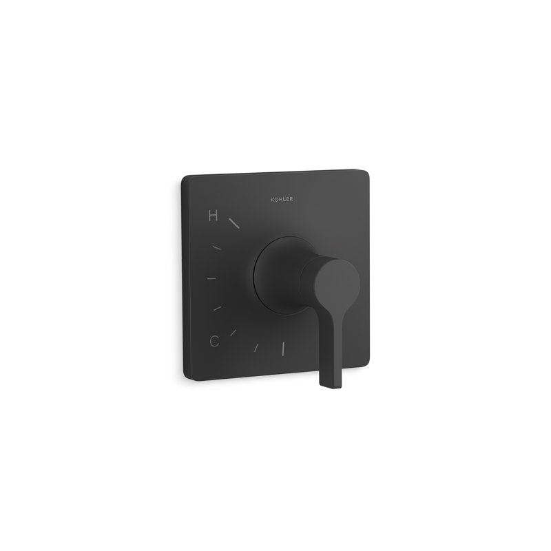 Venza Rite-Temp Pressure-Balancing Valve Trim, Matte Black