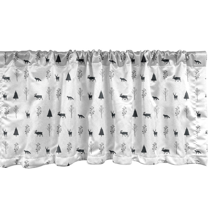 Ensemble de 2 silhouettes de cerf et d'arbre Ambesonne, L 54 po x L 12 po