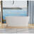 Blazice 67'' x 31.5'' Undermount Soaking Solid Surface Bathtub