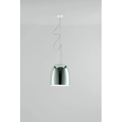 1 - Light Matt White Dome Pendant