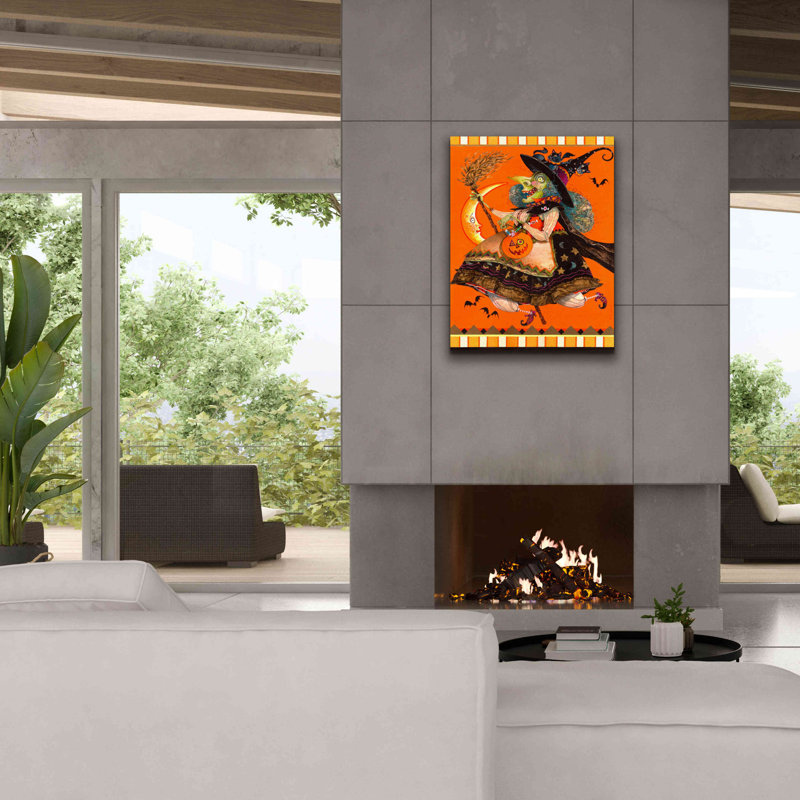 «Witch» par David Galchutt, art mural sur toile, H 34 po x l 26 po x P 1,5 po
