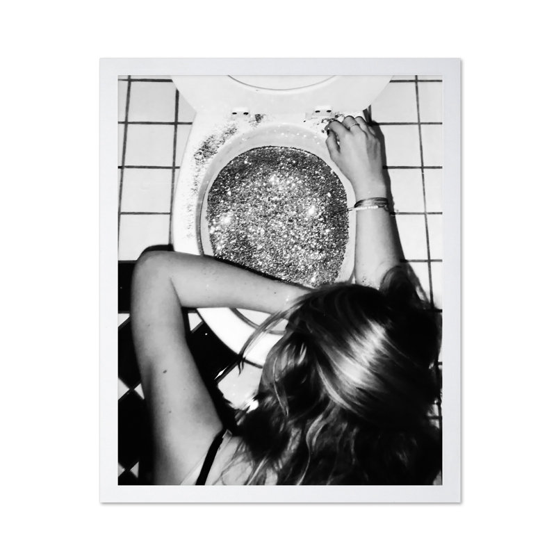 Après la soirée disco, 24"H x 32"W, Poster, White Framed