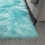 Tapis en fausse fourrure de mouton ultra doux