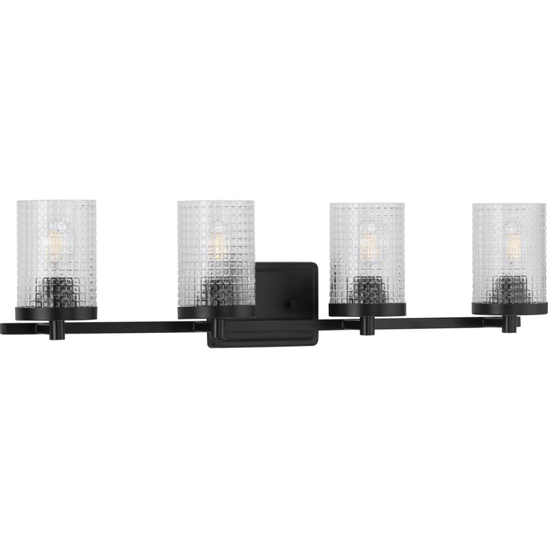 Éclairage pour meuble-lavabo 4 lumières Avni, Noir