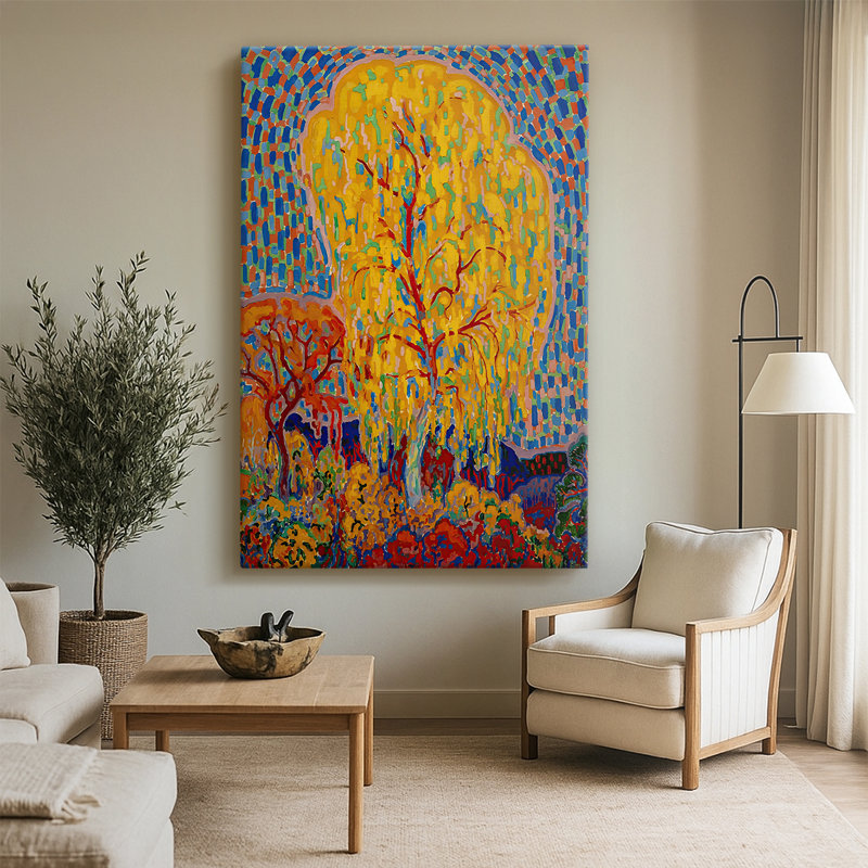Arbre d'automne (Herfstboom) - Toile tendue par Leo Gestel, 32 x 48