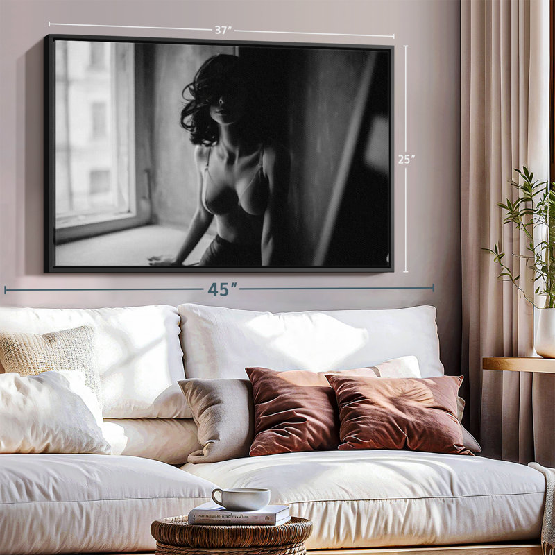 Femme séduisante, reproduction sur toile