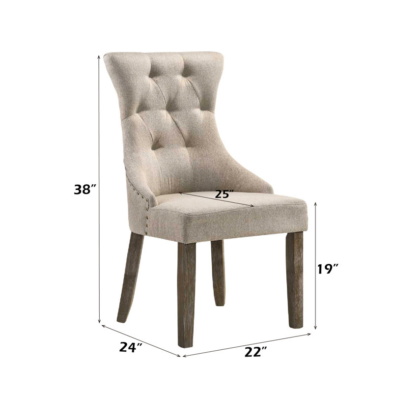 Ensemble de 2 chaises et tissu d'appoint Gabrian