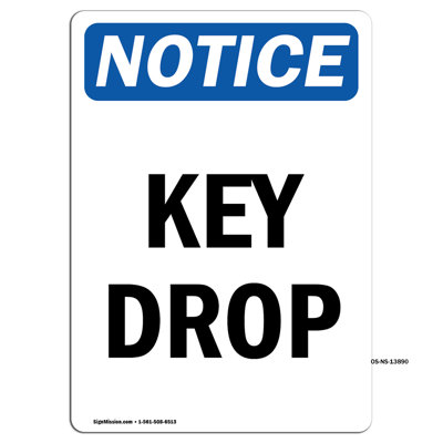 Key Drop Decal 7" X 5"
