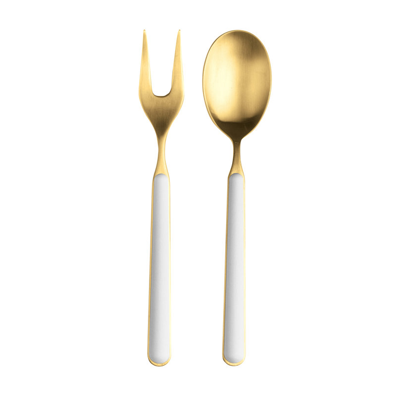 Fantasia Ice Oro 2 Piece Hostess Set, Porcelain