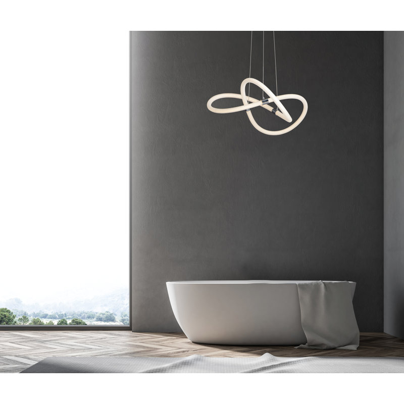 Rogge 1 - Light Polished Chrome LED Unique/Statement Pendant