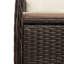 Ensemble bistro de patio avec coussins en rotin de polyester brun-831806661-831806671
