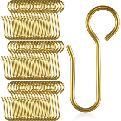 60-pack Gold Curtain Track S Hooks