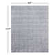 Shenade Handmade Rayon / Viscose Blue Rug
