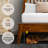 Kaylin Solid Wood Bed Frame with Headboard-73296059-73296056