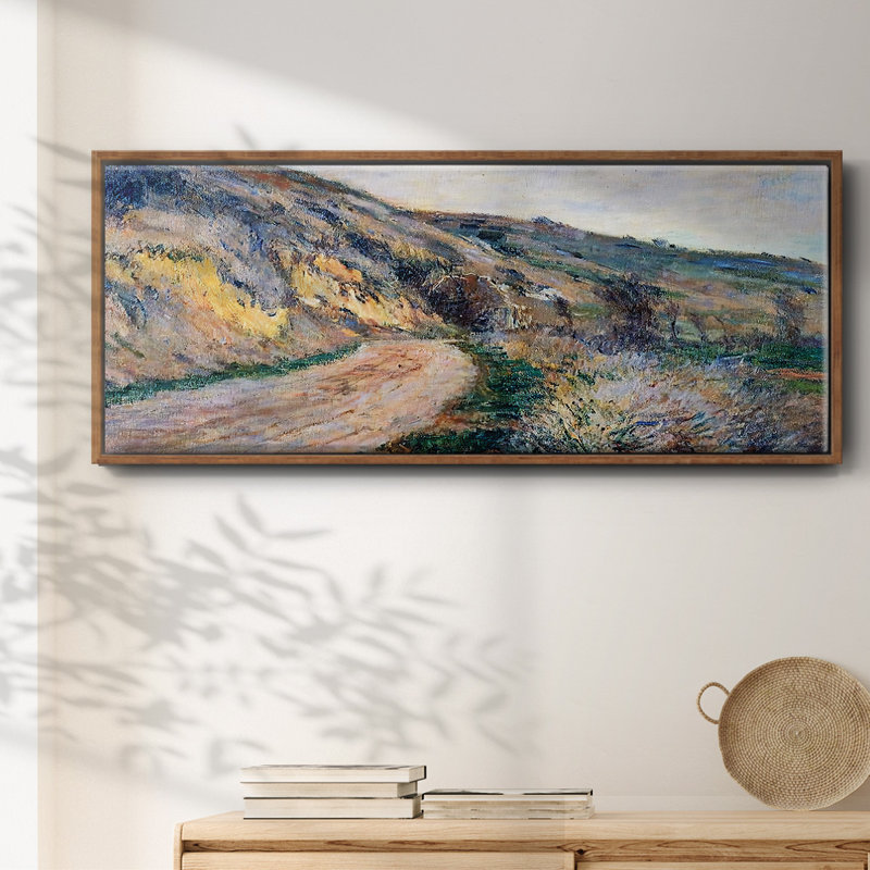 The Road to Giverny 2, 1885 - Toile encadrée, H 8 po x l 20 po