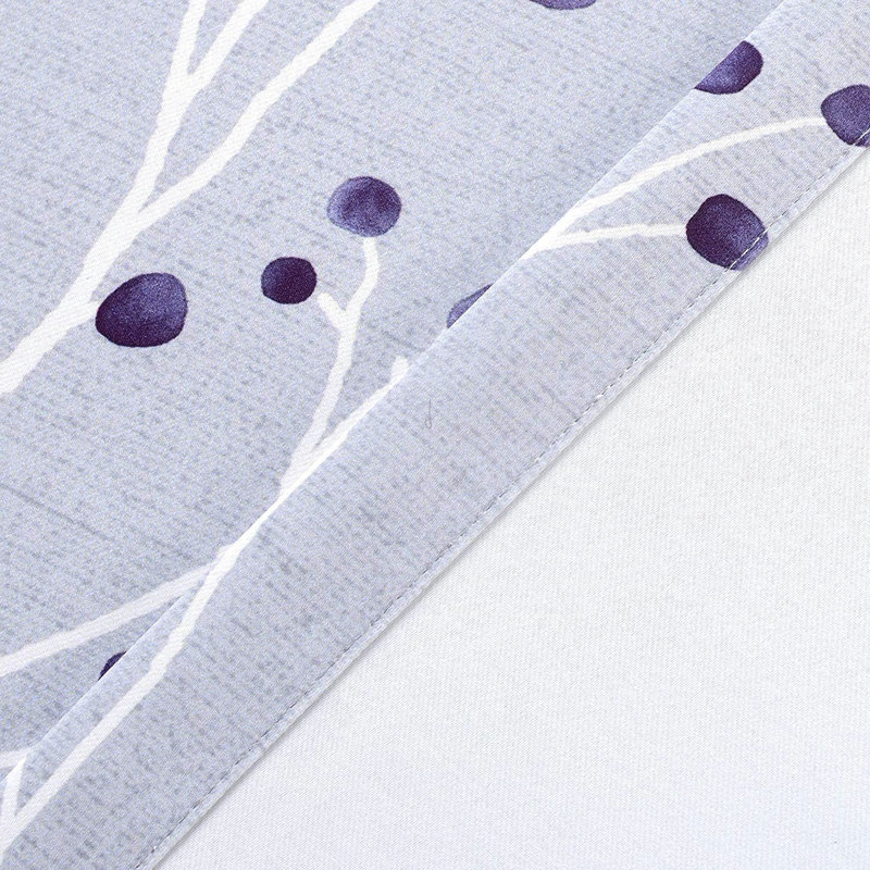 Bucks Room Darkening Curtain Pair, 50" W x 63" L, Lavender Gray