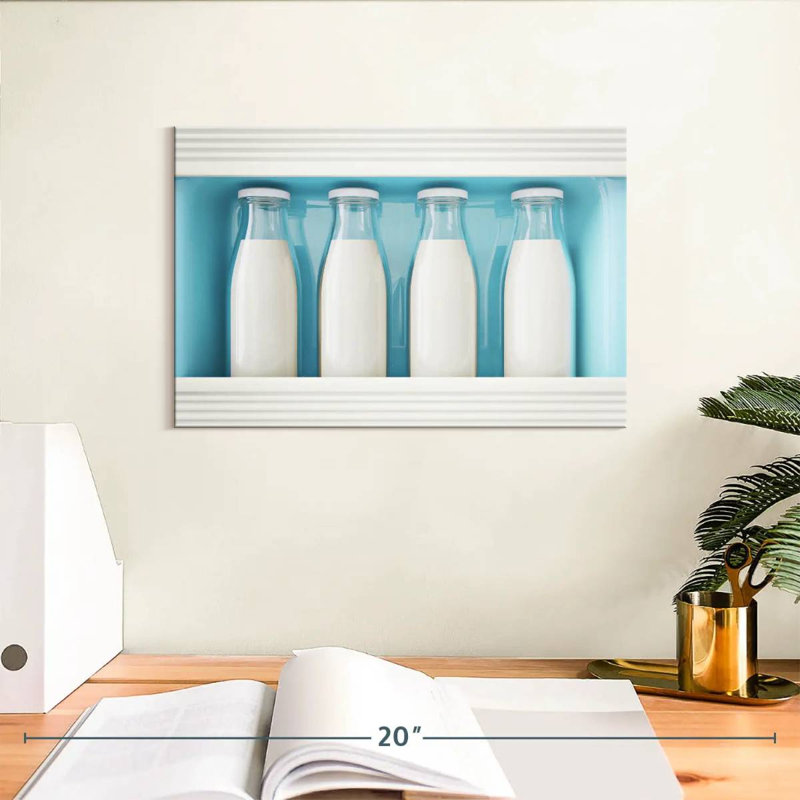Yarlin Fridge Milk Bottles, 8" H x 12" W