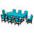 Bleu Aruba / noir est en rupture de stock