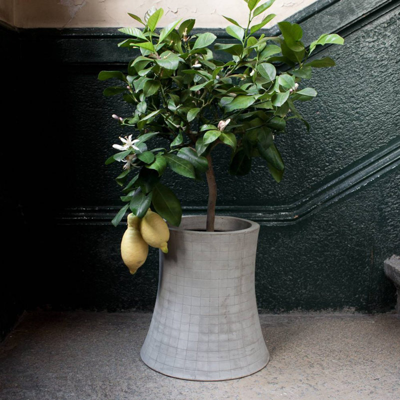 Pot à fleurs en béton Urban Garden, H 18,9 po x l 18,11 po x P 18,11 po