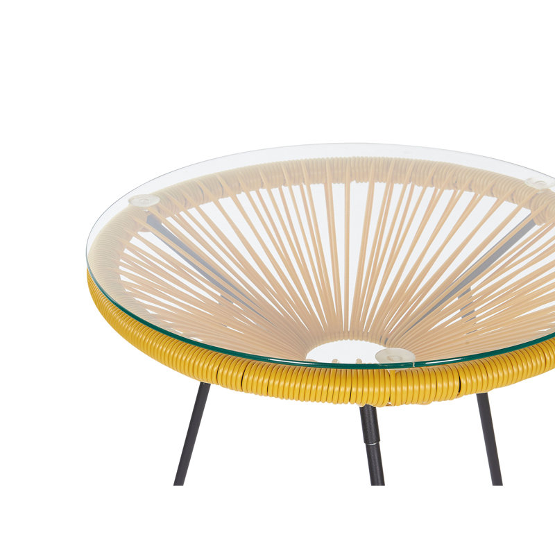 Broseley 2 Seater Bistro Set, Yellow