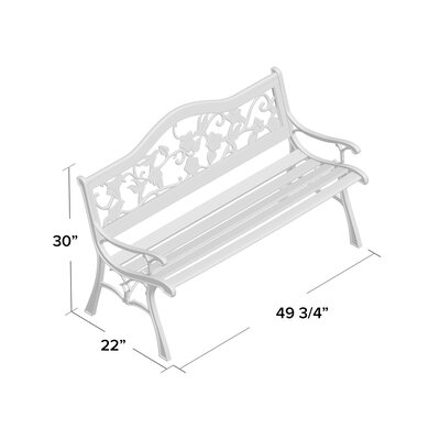 Fleur De Lis Living Hillary Outdoor Bench & Reviews | Wayfair