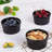 8oz Porcelain Ramekins Set of 8 – Oven Safe & Stackable Souffle and Creme Brulee Dishes – Custard Cups and Dessert Bowls for Baking, Appetizers, Dips – Black-136166915