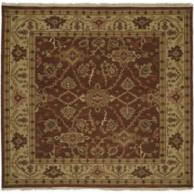 Wool Oriental Area Rug in Brown/Beige