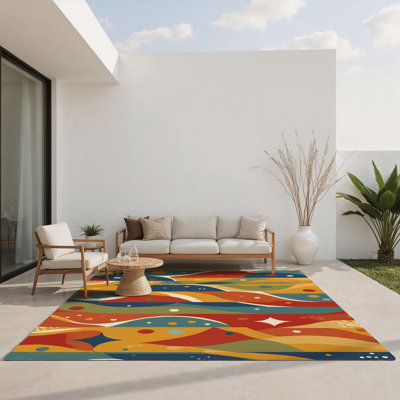 Tapis intérieur et extérieur Spiried Wiggle