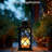 Solar Lanterns Outdoor Waterproof Hanging With Flickering Flameless Candles, 2 Pack Garden Outdoor Lantern Decorative For Patio Front Porch Backyard Balcony Cabin Outside (bronze)