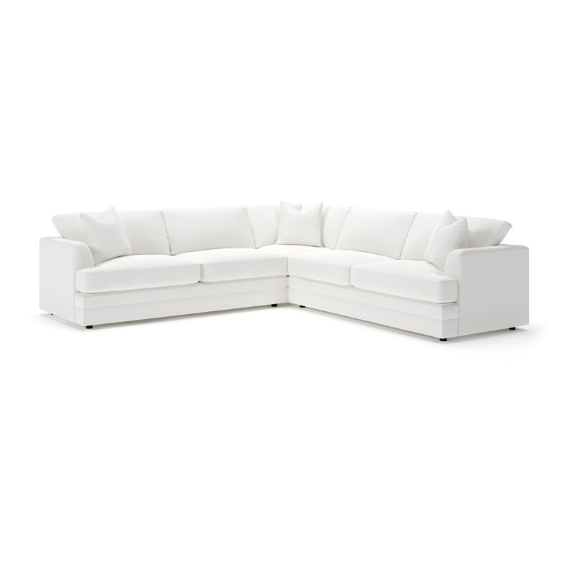 Canapé modulaire 3 pièces Edan, Natté lueur lunaire Drusky Sustain®