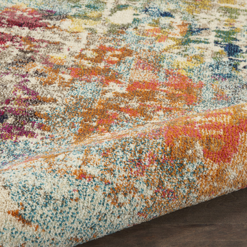 Abstract Indoor Rug, Rectangle 6'7" x 9'7"