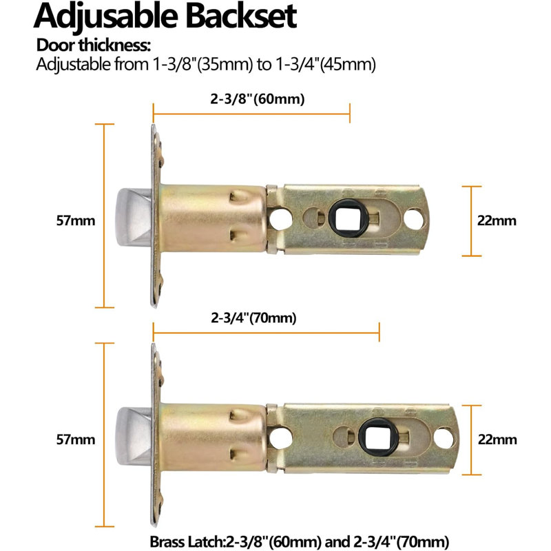 Door Lever, Satin Nickel