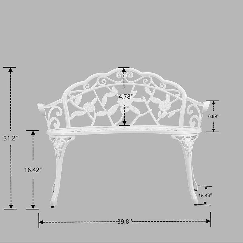 Kareena Metal Outdoor Bench
