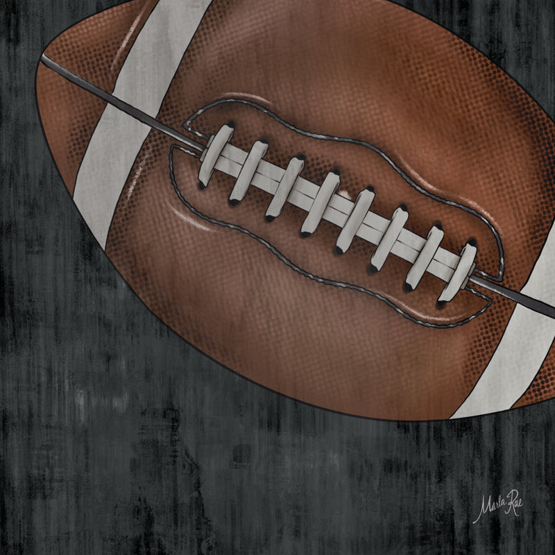 Football par Marla Rae, H 12 po x l 12 po