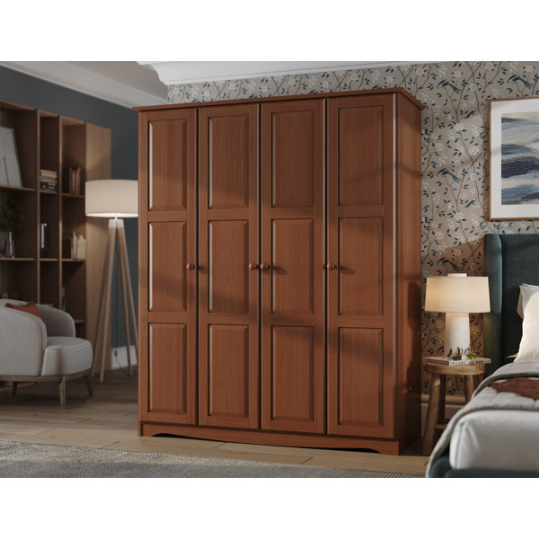 Red Barrel Studio® Arieyana 100% Solid Wood Regal Wardrobe Armoire ...