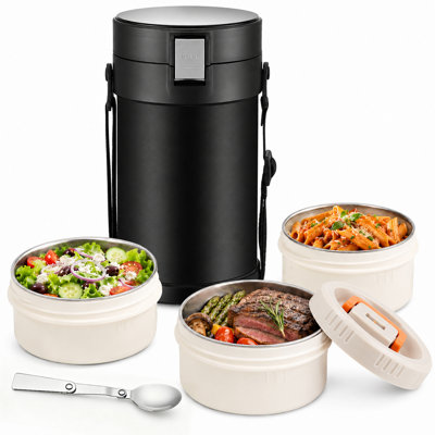 2.3L SUS304 Stainless Steel Insulated Food Carrier