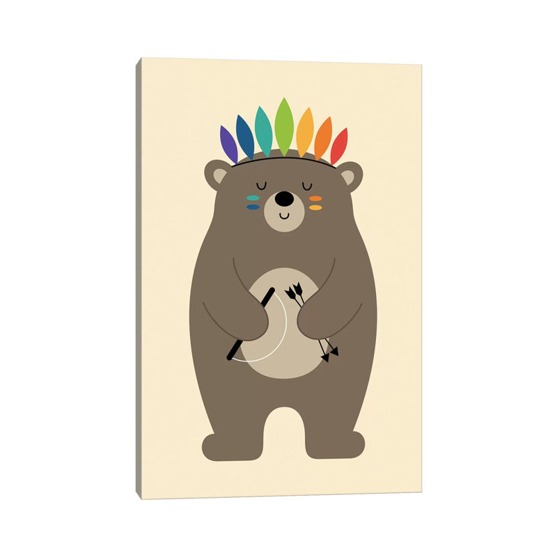 Be Brave by Andy Westface - Wrapped Canvas Print, 66.04 cm H x 45.72 cm W x 1.91 cm D