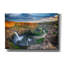Toile épique Graffiti «Sunset At Palouse Falls» par Rick Berk, 60 po x 40 po