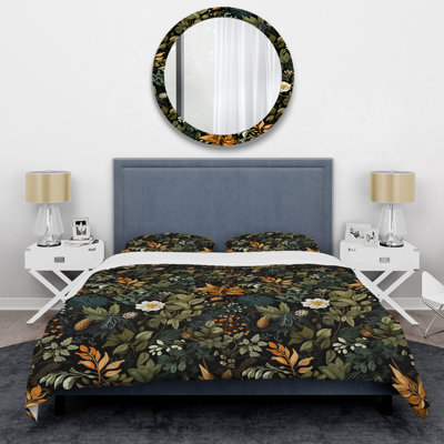Rustic Wilderness Cottage Charm Floral Duvet Cover Set