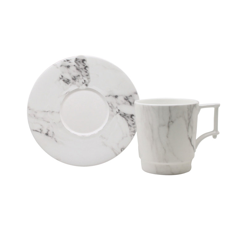 Villa Bianca Bone China Teacup and Saucer