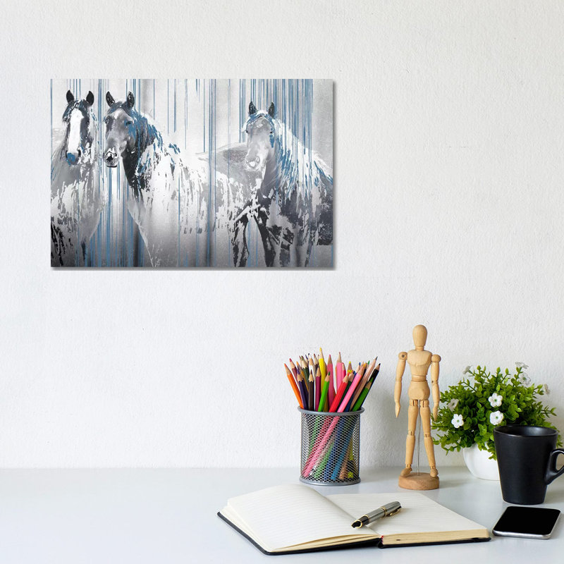 Three's Company by Marvin Pelkey - Wrapped Canvas Gallery-Wrapped Canvas Giclée, 20.32 cm H x 30.48 cm W