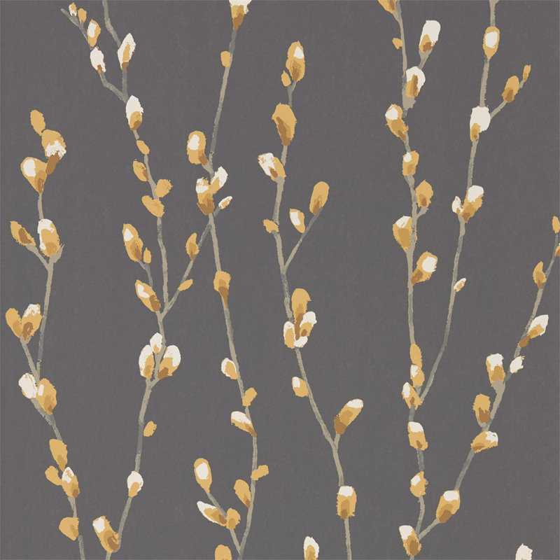 Salice 10.05m x 52cm Wallpaper Roll, Ochre/Sepia