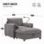 Fauteuil d'appoint en tissu chenille avec repose-pieds de rangement, support de téléphone réglable, chargeur USB, poches de rangement latérales-965406062