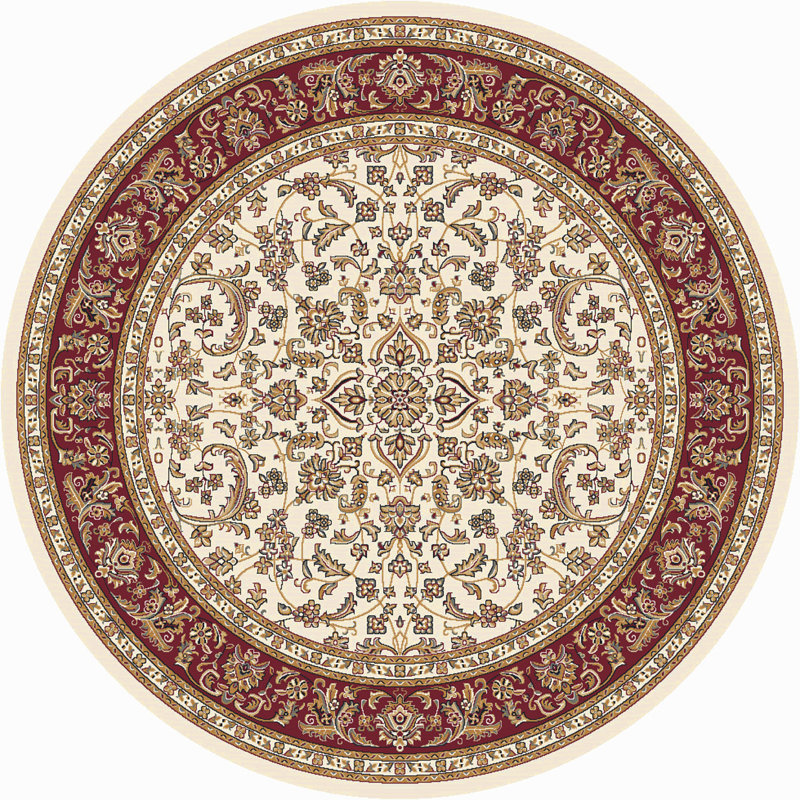 Jonesboro Floral Indoor Rug, Round 5'3"