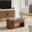 43-Inch Lift Top Wood Coffee Table, Center Tea Table With Hidden Storage Compartment And Open Shelf For Living Room, Apartment, Small Space, Brown-310895379-323496857