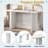 Console Table Modern Console Table With L-shaped Legs And Round Corners-910433273