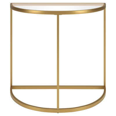 Cricklade 32'' Glass Top Console Table