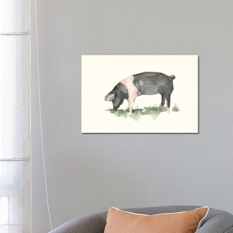 Grazing Farm Animal IV by Ethan Harper - Wrapped Canvas Gallery-Wrapped Canvas Giclée, 66.04 cm H x 45.72 cm W x 3.175 cm D